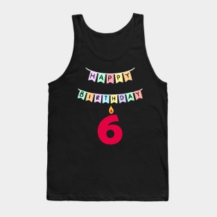 6 six birthday Tank Top